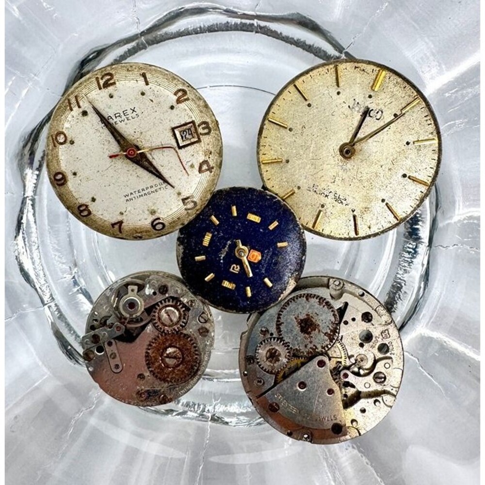 5pcs Beads for Jewelry Assorted Steampunk Gears and Watches Bead #22228 LAST ONE